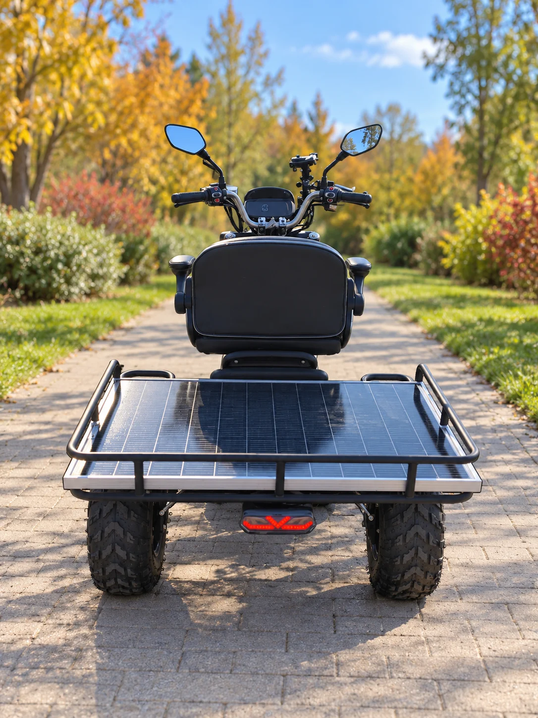 Rear solar charging panel on Tectus Scope